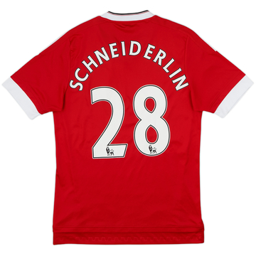 2015-16 Manchester United Home Shirt Schneiderlin #28 - 6/10 - (S)