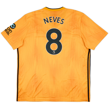 2019-20 Wolves Home Shirt Neves #8 - 9/10 - (XXL)