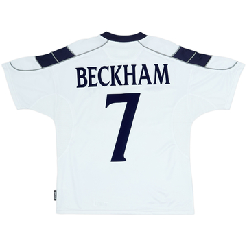 2000-01 Manchester United Away Shirt Beckham #7 - 8/10 - (Y)