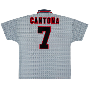 1995-96 Manchester United Away Shirt Cantona #7 - 9/10 - (XL)