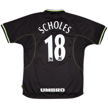 1998-99 Manchester United Third Shirt Scholes #18 - 9/10 - (L)