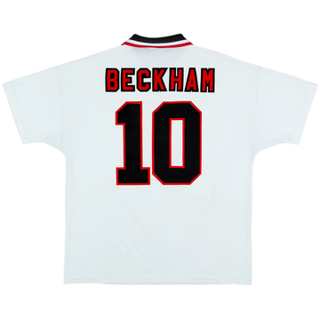 1996-97 Manchester United Away Shirt Beckham #10 - 7/10 - (XL)