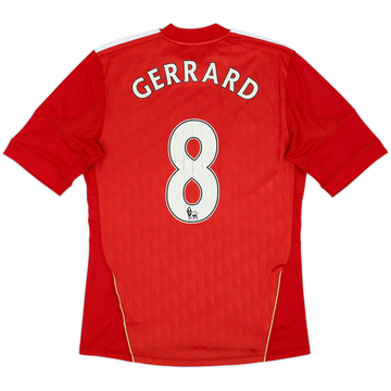 2010-12 Liverpool Home Shirt Gerrard #8 - 6/10 - (S)