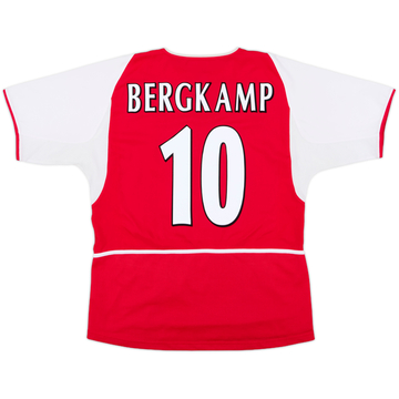 2002-04 Arsenal Home Shirt Bergkamp #10 - 8/10 - (M)