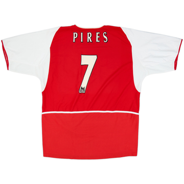2002-04 Arsenal Home Shirt Pires #7 - 6/10 - (XXL)