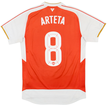2015-16 Arsenal Home Shirt Arteta #8 - 6/10 - (M)
