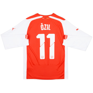 2014-15 Arsenal Home L/S Shirt Ozil #11 - 10/10 - (S)