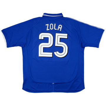 2001-03 Chelsea Home Shirt Zola #25 - 8/10 - (XXL)