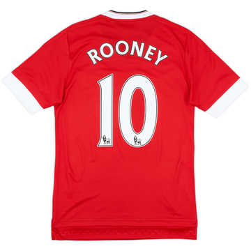2015-16 Manchester United Home Shirt Rooney #10 - 8/10 - (XS)