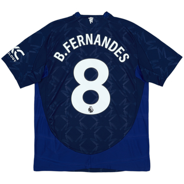 2024-25 Manchester United Authentic Away Shirt B.Fernandes #8 - 10/10 - (L)