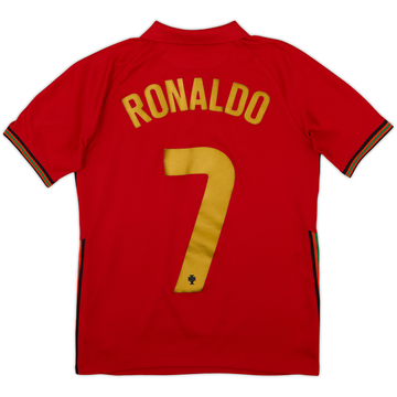 2020-21 Portugal Home Shirt Ronaldo #7 - 3/10 - (L.Boys)