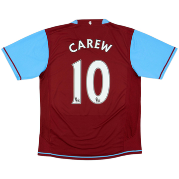 2007-08 Aston Villa Home Shirt Carew #10 - 9/10 - (M)
