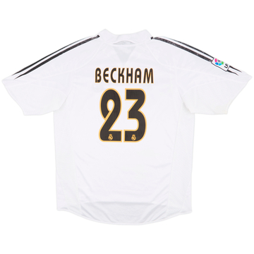 2004-05 Real Madrid Home Shirt Beckham #23 - 6/10 - (L)