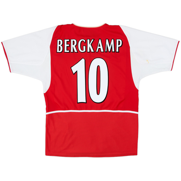 2002-04 Arsenal Home Shirt Bergkamp #10 - 8/10 - (XL)