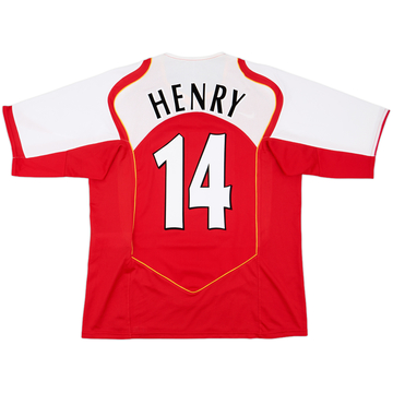 2004-05 Arsenal Home Shirt Henry #14 - 8/10 - (L)