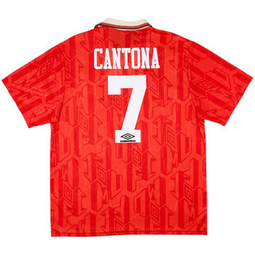 1992-94 Manchester United Home Shirt Cantona #7 - 6/10 - (XL)