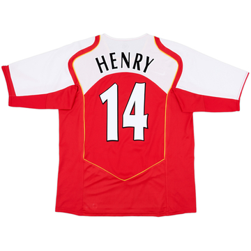 2004-05 Arsenal Home Shirt Henry #14 - 8/10 - (XL)