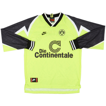 1995-96 Borussia Dortmund Home L/S Shirt - 8/10 - (L)