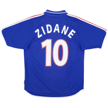 2000-02 France Home Shirt Zidane #10 - 9/10 - (M)