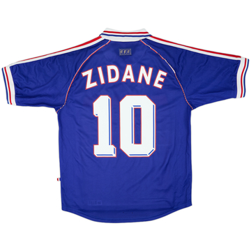 1998-00 France Home Shirt Zidane #10 - 6/10 - (M)