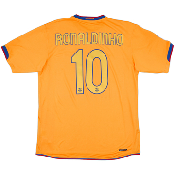 2006-08 Barcelona Away Shirt Ronaldinho #10 - 9/10 - (L)