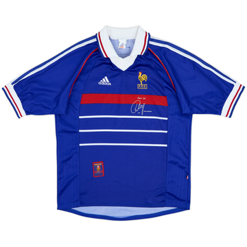 1998-00 France 'Pour Toi Youri Djorkaeff' Home Shirt - 8/10 - (M)