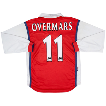 1998-99 Arsenal Home L/S Shirt Overmars #11 - 6/10 - (S)