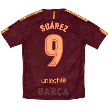 2017-18 Barcelona Third Shirt Suarez #9 - 8/10 - (M)