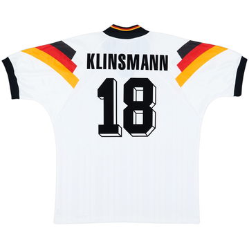 1992-94 Germany Home Shirt Klinsmann #18 - 9/10 - (XXL)