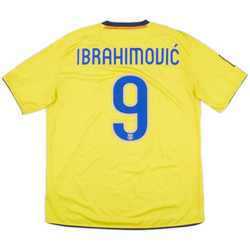 2008-10 Barcelona Away Shirt Ibrahimovic #9 - 6/10 - (L)