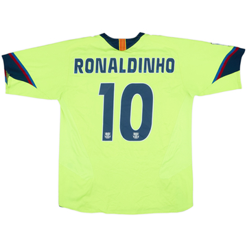 2005-06 Barcelona Away Shirt Ronaldinho #10 - 6/10 - (L)