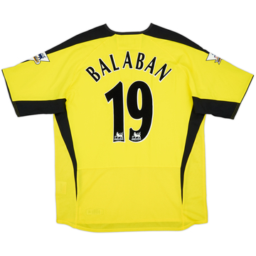 2003-04 Aston Villa Away Shirt Balaban #19 (L)