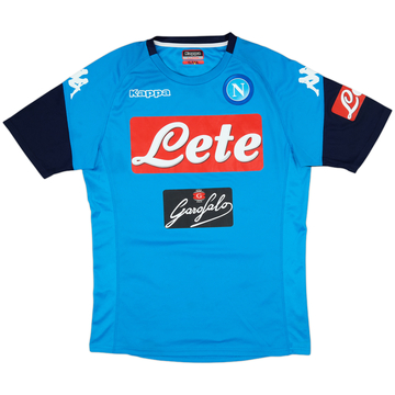 2017-18 Napoli Kappa Training Shirt - 8/10 - (XL)