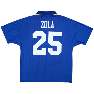 1995-97 Chelsea Home Shirt Zola #25 - 8/10 - (L)
