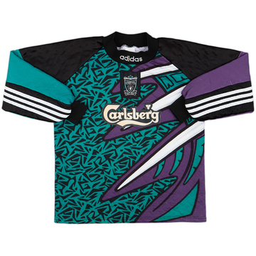 1995-96 Liverpool GK Shirt - 6/10 - (L.Boys)