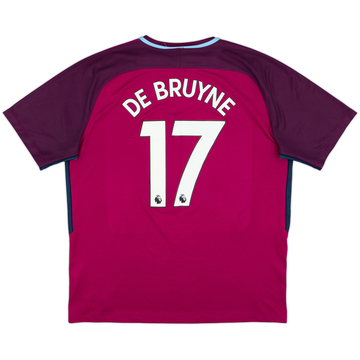 2017-18 Manchester City Away Shirt De Bruyne #17 - 8/10 - (XL)