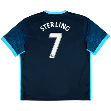 2015-16 Manchester City Away Shirt Sterling #7 - 7/10 - (XXL)
