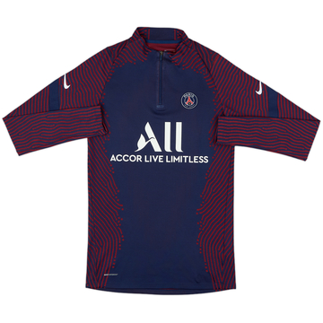 2020-21 Paris Saint-Germain Player Issue Nike 1/4 Zip Sweat Top - 8/10 - (S)