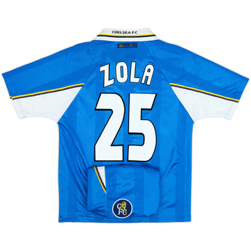 1997-99 Chelsea Shirt & Shorts Zola #25 - 8/10 - (M)