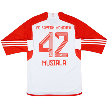 2023-24 Bayern Munich Home L/S Shirt Musiala #42 - 10/10 - (M)