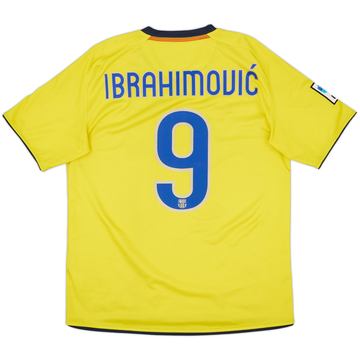 2008-10 Barcelona Away Shirt Ibrahimovic #9 - 7/10 - (M)