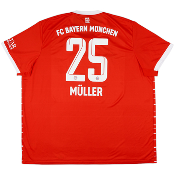 2022-23 Bayern Munich Home Shirt Muller #25 - 10/10 - (3XL)