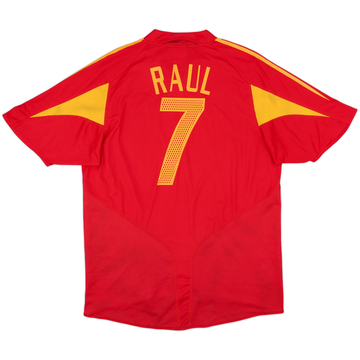 2004-06 Spain Home Shirt Raul #7 - 8/10 - (L)
