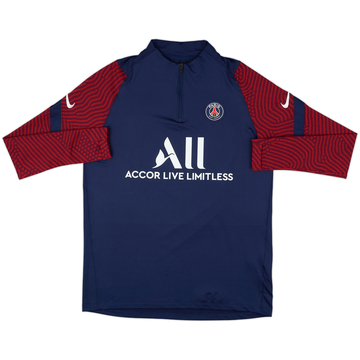 2020-21 Paris Saint-Germain Nike 1/4 Zip Drill Top - 10/10 - (L)