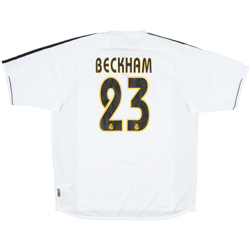 2003-04 Real Madrid Home Shirt Beckham #23 - 6/10 - (L)