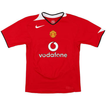 2004-06 Manchester United Home Shirt - 7/10 - (M.Boys)