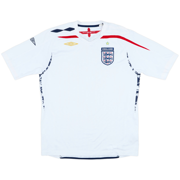 2007-09 England Home Shirt - 4/10 - (L)