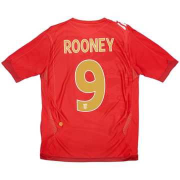 2006-08 England Away Shirt Rooney #9 - 6/10 - (M)