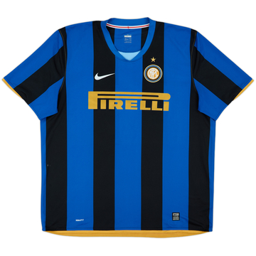 2008-09 Inter Milan Home Shirt - 9/10 - (XXL)
