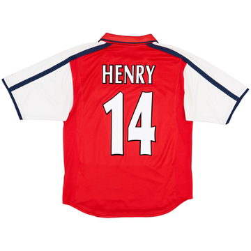 2000-02 Arsenal Home Shirt Henry #14 - 7/10 - (S)